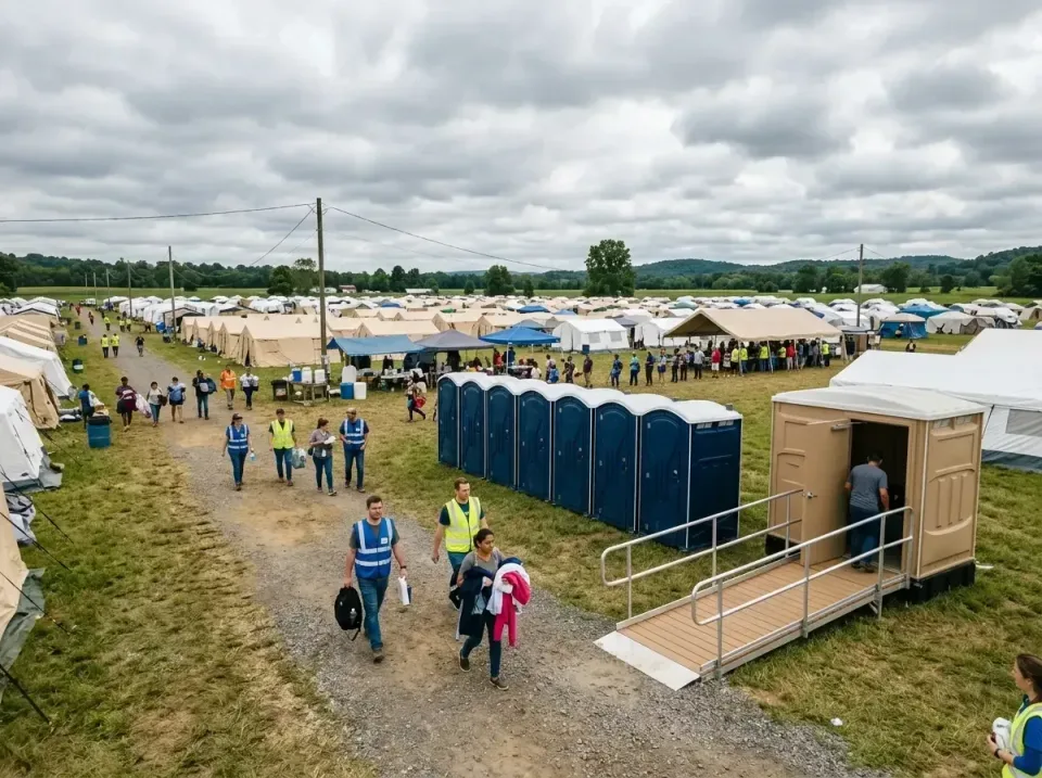disaster-relief-camp-restrooms-010 — frequently asked questions, Dumpster & Portable Bathrooms Rental in Floyds Knobs, IN